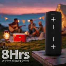 Philips Wireless Bluetooth Speaker | 40W | 52mm Driver | Deep Black | TAS4400BK/94