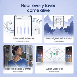 Samsung Galaxy Buds4 Wireless Earbuds | Hi-Fi Audio | Adaptive ANC and EQ 2.0 | 360 Audio | Black