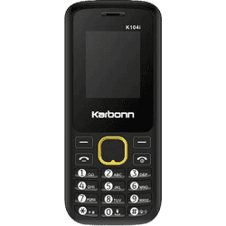 Karbonn K104i Dual sim Keypad Mobile | 1000 mAh Battery | Black yellow