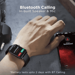 boAt Wave Call Smart Watch | Bluetooth Calling | Active Black