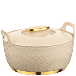 Asian Majestic Gold Insulated Casserole | 2500ML | Multicolor