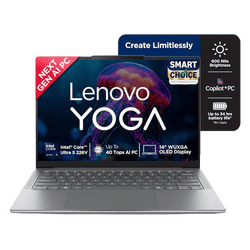 Lenovo Yoga Slim 7 Aura Edition Laptop | Intel Core Ultra 5 226V | 16GB | 1TB | 14 inch | Windows 11 | Office 2024 |  Luna Grey | 83JX005FIN