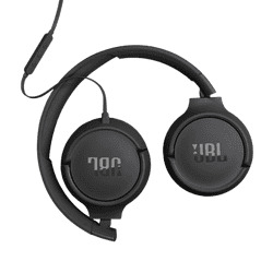 JBL Tune 520 C Wired On Ear Headphones | Black | JBLT520CBLK