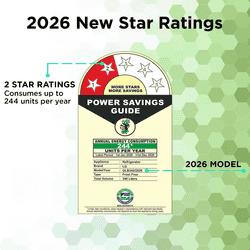 LG Frost Free Double Door Bottom Mount Refrigerator | Wi-Fi Convertible | 340 Litres | 2 Star | Black Mirror | 2026 Model | GLB3426BEBM