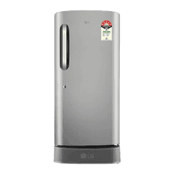 LG Direct Cool Single Door Refrigerator | with Base Stand Drawer | 210L | 5 Star | Smart Inverter Compressor | Shiny Steel | GLD2256ZAPZ