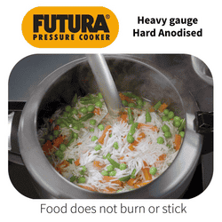 Hawkins Futura Pressure Cooker | 3 L | Pan Cooker | Black