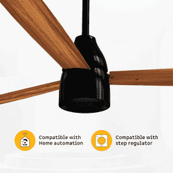 Atomberg Renesa Prime BLDC Ceiling Fan with Remote | 1200 mm | Honey Maplewood