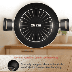 Tefal Day by Day Non-Stick Kadhai with lid | 26 CM