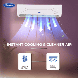 Carrier Inverter Split Air Conditioner | 1 Ton | 3 Star | 12K XCEL EDGE GXi