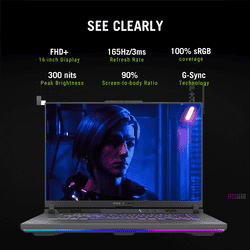 Asus ROG Strix G16 Gaming Laptop | AMD Ryzen 9 8940HX | 16GB | 1TB | Windows 11 Home | Eclipse Gray | 40.64cm (16 inch) | G614PH-RV073WS