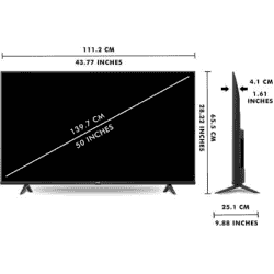 TCL  126 cm (50 inch) | Ultra HD (4K) LED Smart TV | 50P615