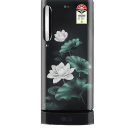 LG Single Door Direct Cool Refrigerator with Base Stand Drawer | 185 L | 5 Star | Emerald Lotus | GLD1956ZAEL