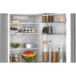 Bosch Frost Free Double Door Refrigerator | 243 Litres | Fine Steel | 2 Star | CTN27S22VI