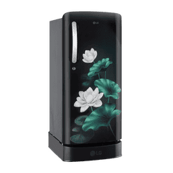 LG Single Door Direct Cool Refrigerator with Base Stand Drawer | 185 L | 5 Star | Emerald Lotus | GLD1956ZAEL
