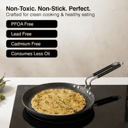 Prestige Durastone Hard Anodised Non-Stick Omni Tawa | Black