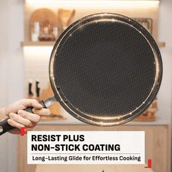 Tefal Simply Chef 30 cm Flat Tawa | Resist Plus Non-Stick Coating | Red