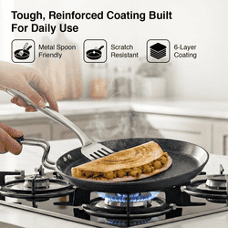 Prestige Durastone Hard Anodised Non-Stick Omni Tawa | Black