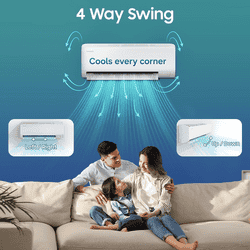 Samsung AI Inverter Smart Split AC | 1 Ton | 3 Star | Digital Inverter | white | AR50H12D1LHNNA