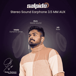 Salpido EP12 Wired Earphone | 3.5mm | Multicolour