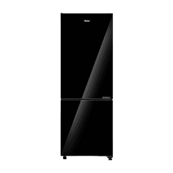 Haier Bottom Mount Refrigerator | 265L | 2 Star | Black Glass | HRB-3152PKGA-P