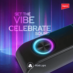 Impex Portable M1012 MusikBar M1012 | Portable Bluetooth Soundbar with LED Light Function | Black