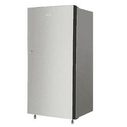 Haier Direct Cool Single Door Refrigerator | 190L | 3 Star | Nickel Steel | HRD-2103BNSA-P