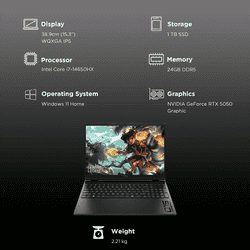 HP HyperX Omen Gaming Laptop | Intel Core i7 | 24GB | 1TB | Shadow Black | 15-GA0028TX