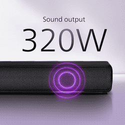 Philips Soundbar Bluetooth With Wired Subwoofer | 320W | 2.1 Channel | Black | TAB4330