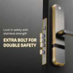 Yale Zuri Smart Door Lock | Fingerprint | PIN | RFID | Manual Key | Bluetooth Digital Smart Lock with Yale Home App Access | 3 Year Warranty | Antique Bronze