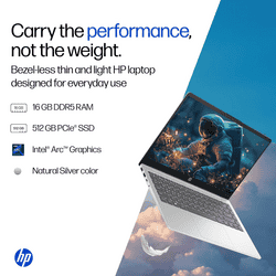 HP Laptop | Intel Core Ultra 5 125H | 16GB | 512GB | Silver | 14-EP1150TU