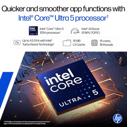 HP Laptop | Intel Core Ultra 5 125H | 16GB | 512GB | Silver | 14-EP1150TU
