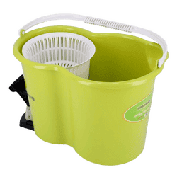 Royalford Spin Easy Mop Bucket | Floor Cleaning System | Green