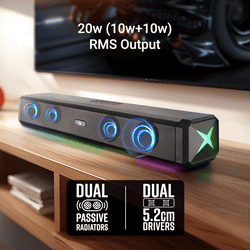 Zebronics Zeb Vita Bar 150 Bluetooth Mini Soundbar | 20W | Black