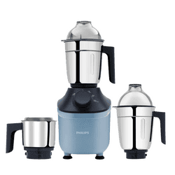 Philips Mixer Grinder | 3 Stainless Steel Jars | 800 W | Blue | HL7773/01