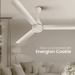 Crompton Energion Cookie BLDC Ceiling Fan | 1200MM | Ivory