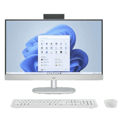 HP All-in-One Desktop PC | AMD Ryzen 3 7320U | 8GB | 512GB | Windows 11 Home | Shell White | 24-CR0016IN