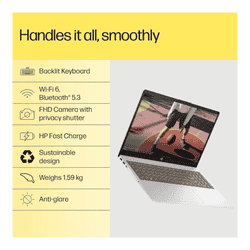 HP Laptop | AMD Ryzen 5 7520U | 16GB | 512GB | Windows 11 Home | Silver | 15-FC0690AU