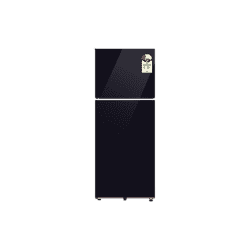 Samsung Double Door Refrigerator | 419 L | 2 Star | Black Glass | RT45HB6A4222HL