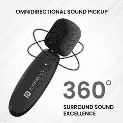 Portronics VlogMate Mic | IPH Vlogging Mic | Type C | Black | POR 2320