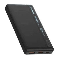 stuffcool Major 22.5W Fast Charging Power Bank | 10000 mAh | Black