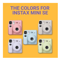 Fujifilm Instax Mini SE Fun Pack Instant Camera | Grey