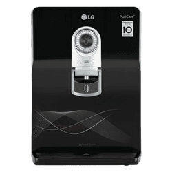 LG RO + UV + UF + Mineral Booster Water Purifier | 8L | Stainless Steel Tank | Black | WW184ETB