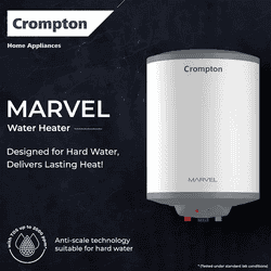 Crompton Marvel Vertical Storage Geyser | 6 L | White | ASWH-5106