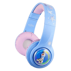 Disney Frozen Kids 3D Bluetooth Wireless Stereo Headphones | Foldable Ear Cups | Blue | DY-3054-FR