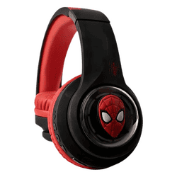 Marvel SpiderMan Kids 3D Bluetooth Wireless Stereo Headphones | Foldable Ear Cups | Black&Red | MV-3054-SM