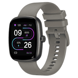 Fastrack Jupiter S3 Smartwatch | BT Calling | Square | Black & Grey