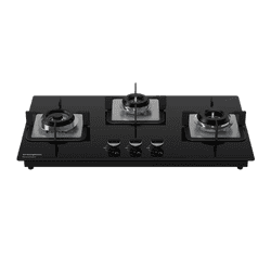 Crompton 3Br Hob | 76 cm | Auto Ignition | Black | SKHB763SP-MBL
