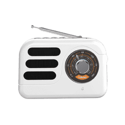 iGear Vintune Radio Mp3 Player with Bluetooth Speaker | White