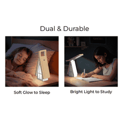 iGear FlexGlow 2-in-1 LED Desk and Night Lamp | Type-C Charging | Modern Minimalist Look | White