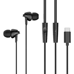 Boat Bassheads 300C Wired Earphones | Type-C Connector | 10mm Drivers | Active Black